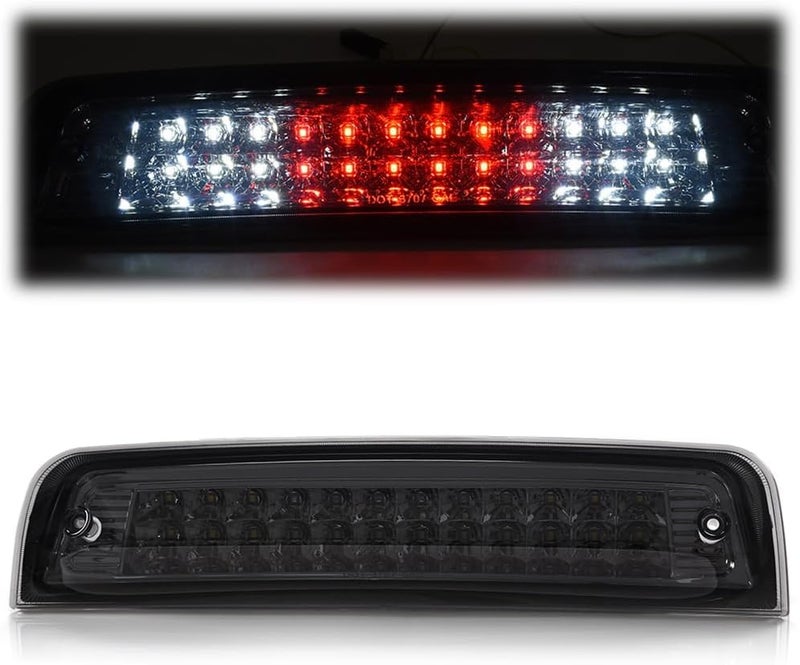 GPLUS Rear LED 3rd Third Brake Light Compatible With Dodge Ram 1500 2009-2017,Compatible With 2010-2017 Ram 2500 3500,3RD Cargo LED Stop Lamps Smoky Lens Black Housing - Image 1